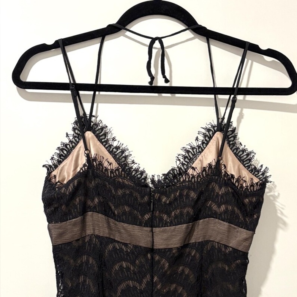 BCBGMAXAZRIA Black Lace Cocktail Dress | Size 6 - Picture 7 of 8